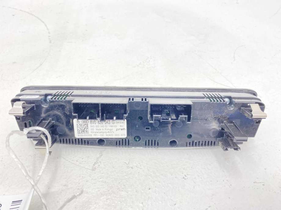 Varmeapparat betjening til Audi A3 2012-2016 (Type III, Fase 1)  (8V0 820 043 G|8V0 820 043 G  IMJ|)