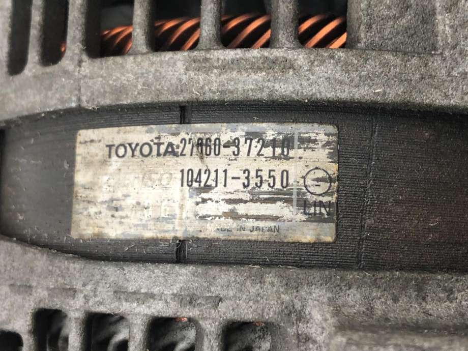 Dynamo til Toyota RAV4 2013-2015 (Type IV, Fase 1) (2706037210|)