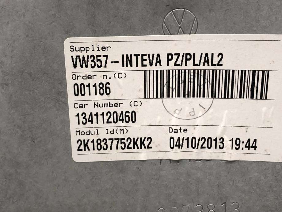 Ruteheis høyre foran til VW Caddy 2010-2015 (Type III, Fase 2)  (2K1 837 730 L|)