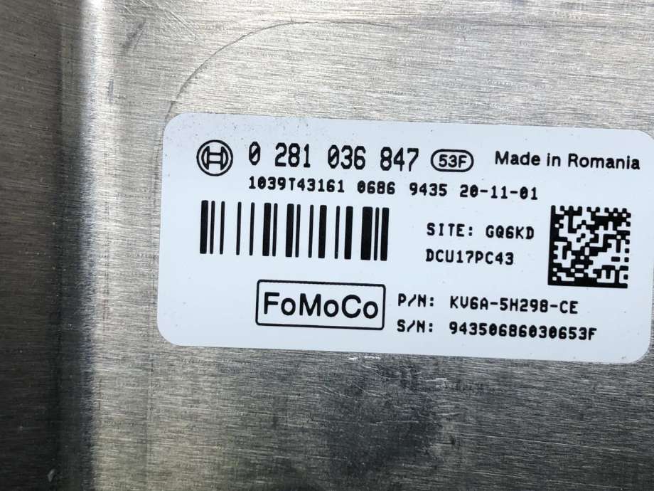 Styreenhet diverse til Ford Transit Connect 2018-->> Type II, Fase 2 (1039T43161|KV6A-5H298-CE|)