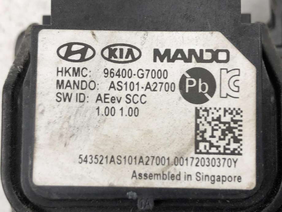 Sensor radar til Hyundai Ioniq Electric 2016-2019 (Fase 1) (96400G 7000|)
