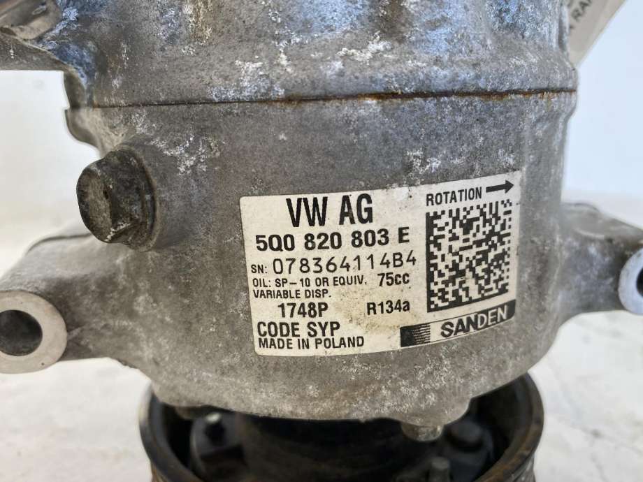 Aircondition kompressor til Škoda Rapid 2012-2019 (5Q0 820 803 K|5Q0 820 803 E|)