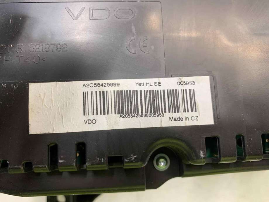 Instrumentpanel til Škoda Yeti 2009-2013 (Fase 1)  (5L0920840J|)