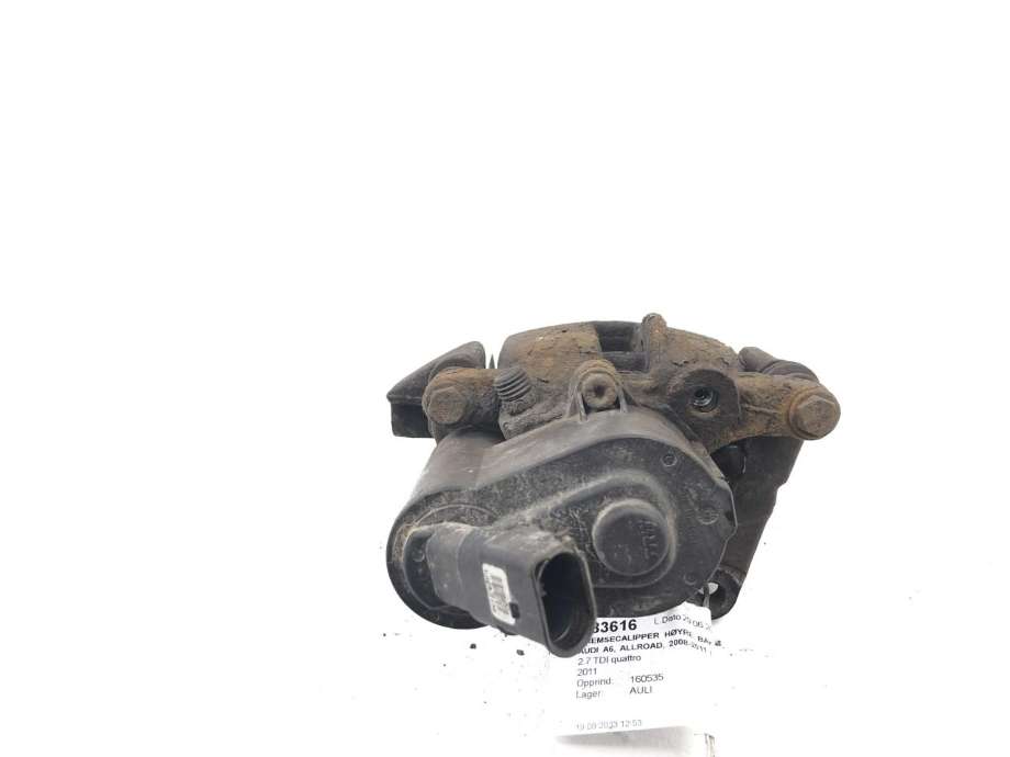 Bremsecaliper høyre bak, elektrisk til Audi A6, Allroad 2008-2011 (Type II, Fase 2) (C6) (C6) (4F0 615 404 F|)