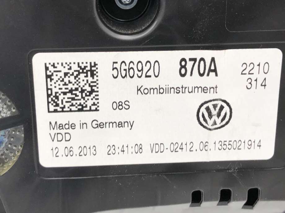 Instrumentpanel til VW Golf VII 2012-2017 (Fase 1)  (5G6 920 870 A|)