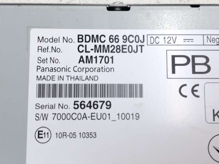 Bilstereo navigasjon betjeningspanel til Mazda 3 2019-->> (Type IV) (BDMC669C0J|)