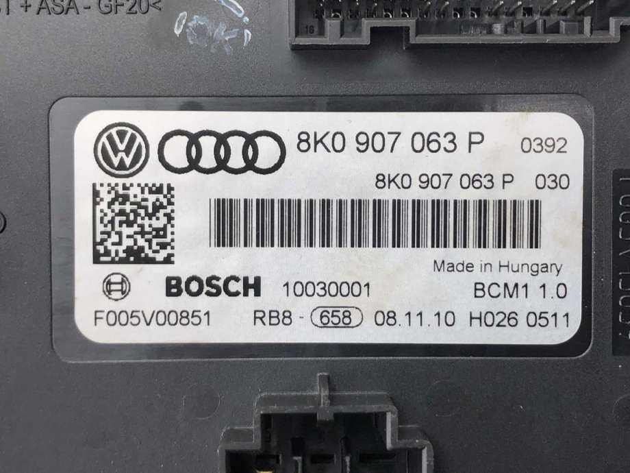 Styreenhet comfort (BCM) til Audi A5 2007-2016 (Type I)  (8K0 907 063 BE|)