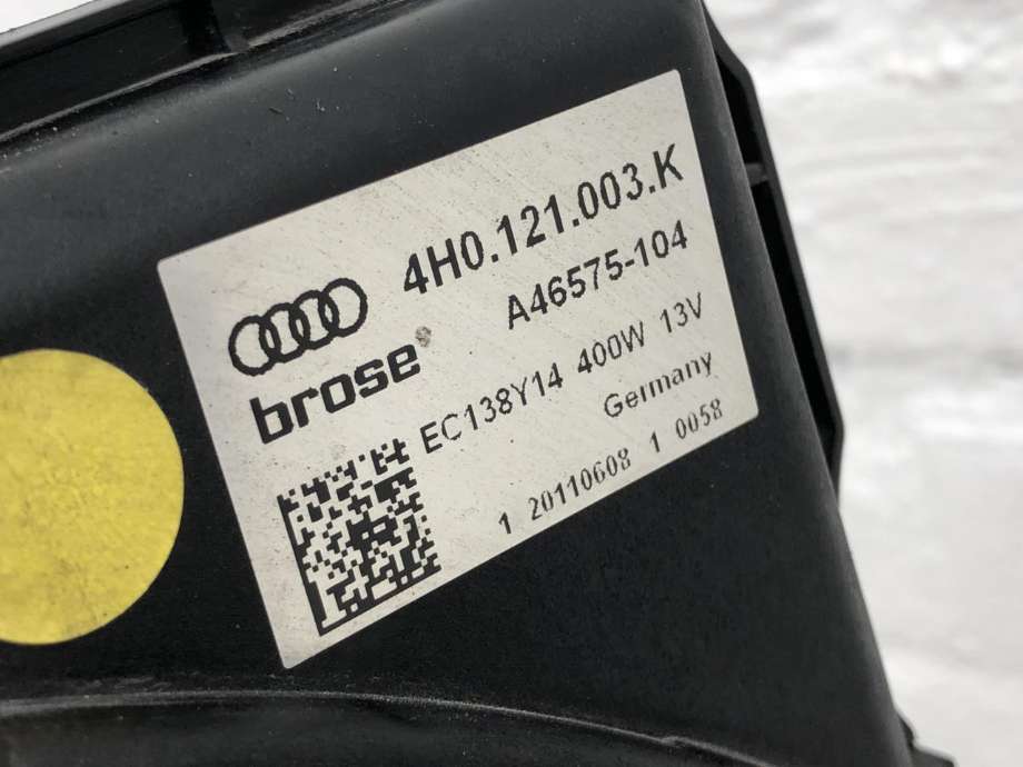 Kjølevifte elektrisk til Audi A8 2010-2013 (Type III, Fase 1)  (4H0 959 455 AB|4H0 959 455 AC|)