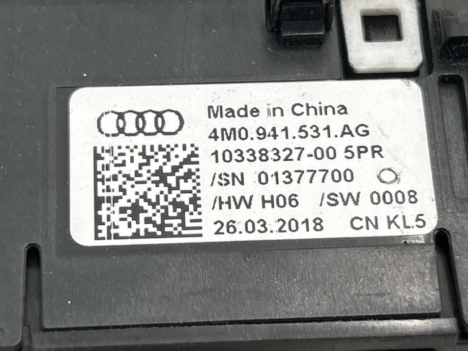 Bryter lys til Audi A4, Allroad 2016-->> (Type II) (B9) (B9) (4M0 941 531 AG|4M0 941 531 AN 5PR|)