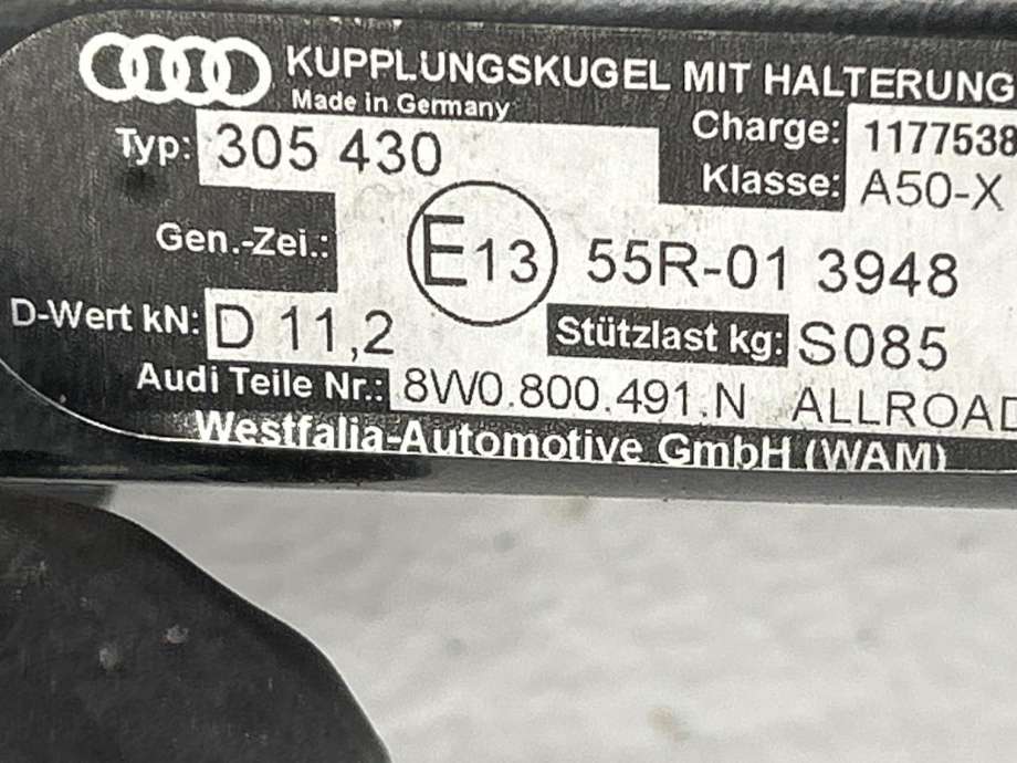 Hengerfeste til Audi A4, Allroad 2016-->> (Type II) (B9) (B9) (8W0 800 491 N|)