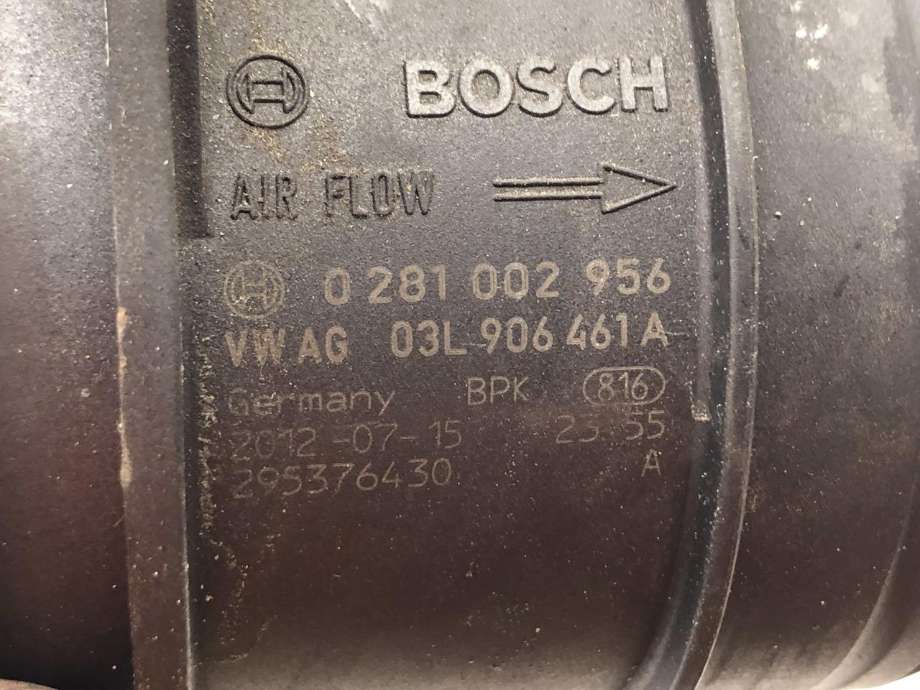 Luftmengde/luftmassemåler til VW CC 2012-2014 (PASSAT CC) (PASSAT CC) (03L906461A|)