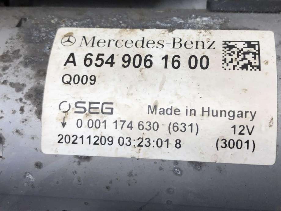 Starter diesel til Mercedes Vito 2014-->> (W447) (W447) (A 654 906 16 00|)