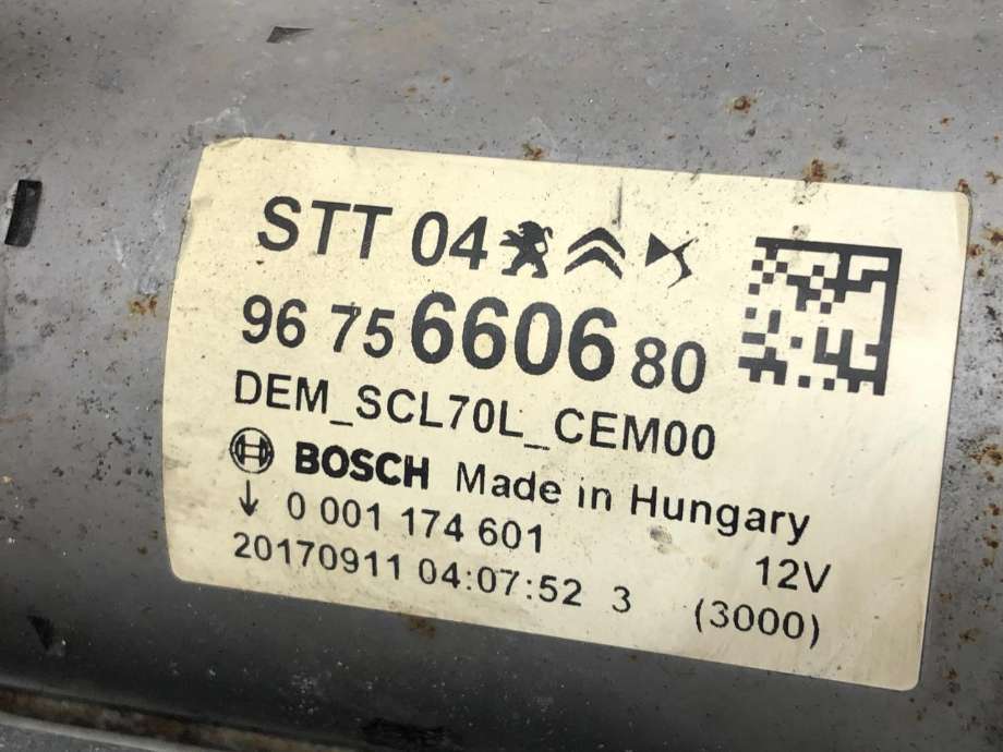 Starter diesel til Toyota Proace 2016-->> (Type II) (SU001A4921|)