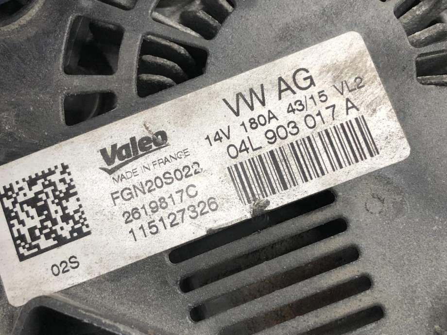 Dynamo diesel til Audi Q5 2012-2017 (Type I, Fase 2)  (04L 903 017 A|)