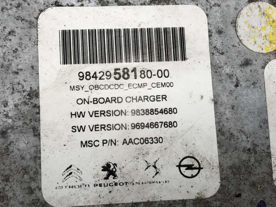 Batterilader (OBC - On Board Charger) til Peugeot e-2008 2019-->>  (16 913 444 80|)