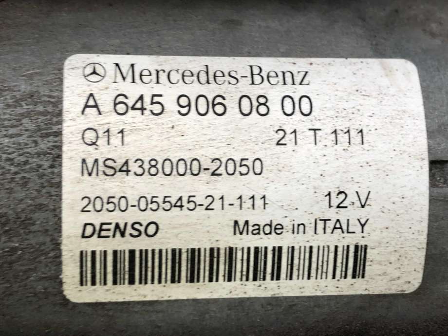 Starter diesel til Mercedes Sprinter 2018-->> (907/910) (907/910) (A 645 906 08 00|)