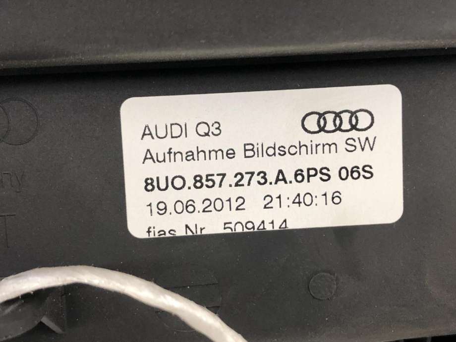Bilstereo navigasjon skjerm til Audi Q3 2011-2014 (Type I, Fase 1)  (8U0 919 603 A|)