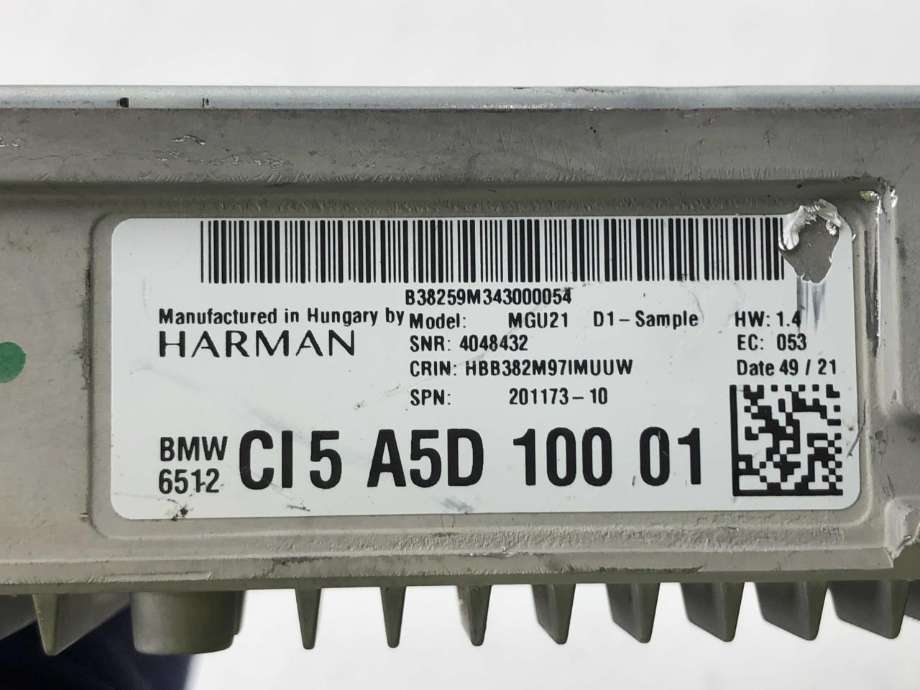 Bilstereo til BMW iX 2021-->> (I20) (I20) (CI5A5D1001|)
