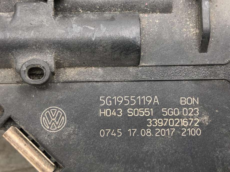 Viskermotor frontrute komplett m/overføring til VW e-Golf 2017-2020 (Fase 2)  (5G1955023D|)