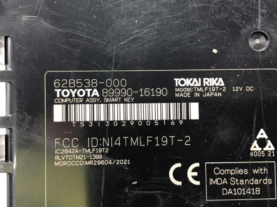 Styreenhet diverse til Toyota Corolla 2019-->> (899H016150|)