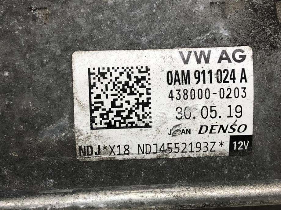 Starter til Škoda Octavia 2017-2020 (Type III, Fase 2)  (0AM 911 022 C|)