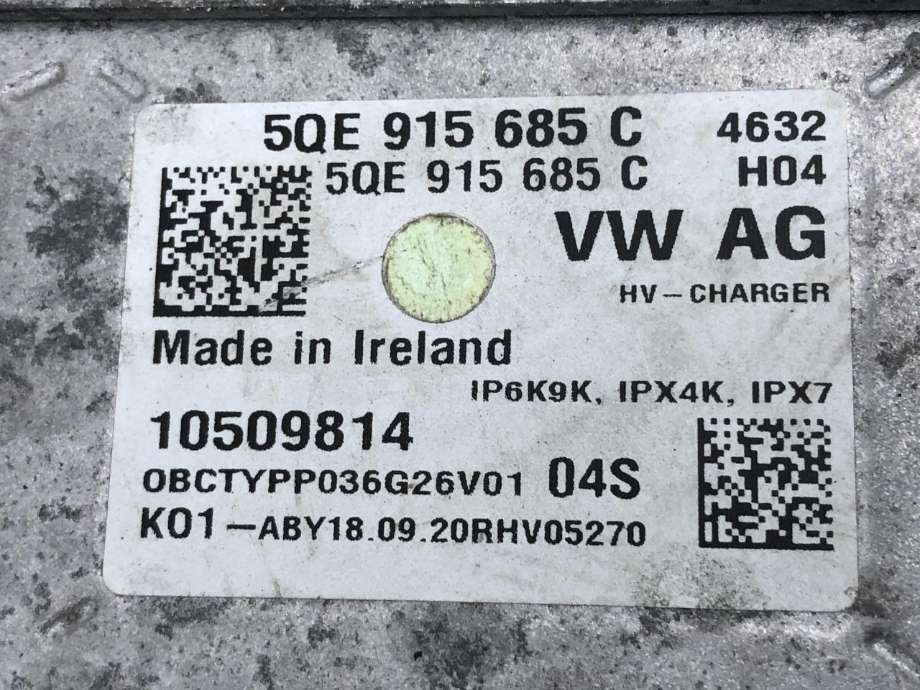 Batterilader (OBC - On Board Charger) til VW Golf VIII 2020-->>  (5QE 915 685 C|)
