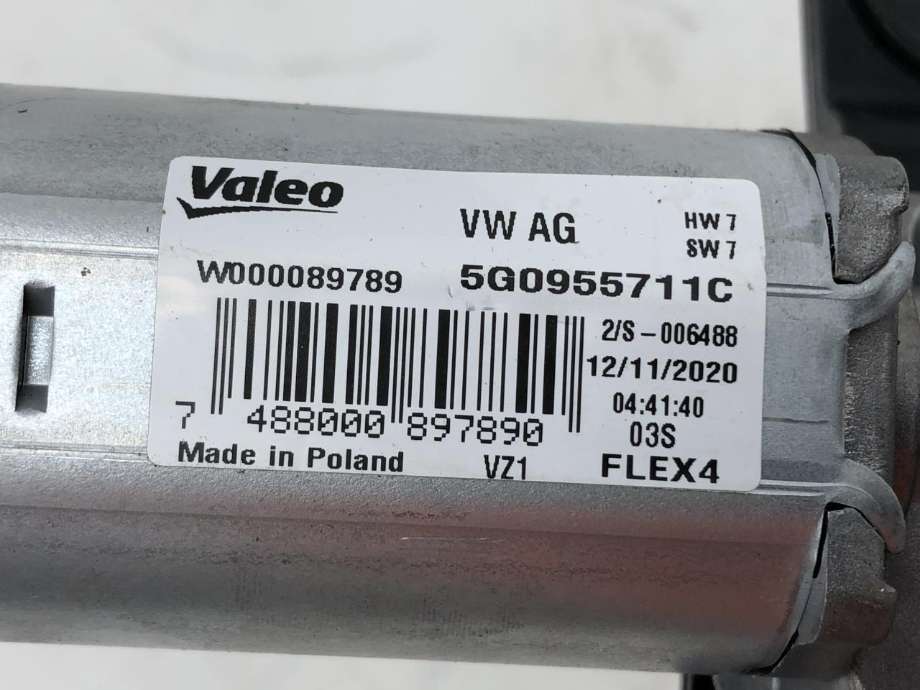 Viskermotor bakrute til VW E-Up 2019-->>  (5G0 955 711 D|5G0 955 711 C|)