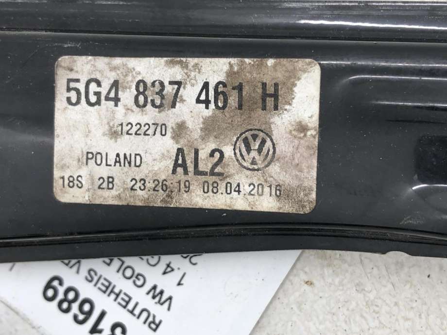 Ruteheis venstre foran til VW Golf VII 2012-2017 (Fase 1) (5G4 837 461 H|)