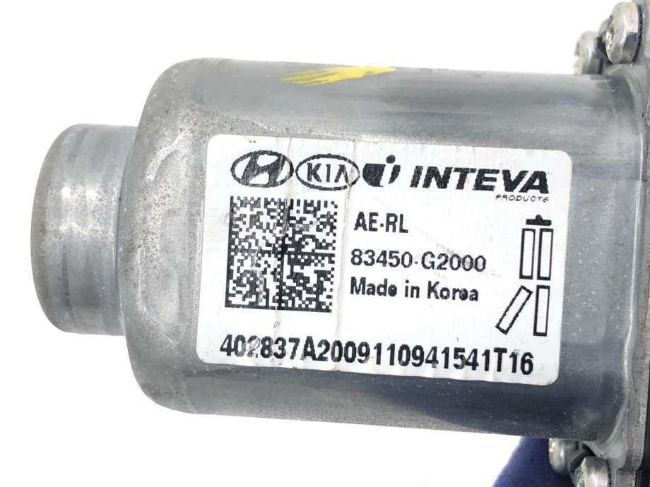 Ruteheis, kun motor, venstre bak til Hyundai Ioniq Electric 2019-->> (Fase 2)  (83450 G2000|)