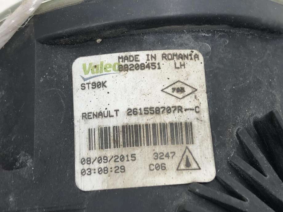 Tåkelykt venstre foran til Renault Kadjar 2015-->>  (261558707R|)