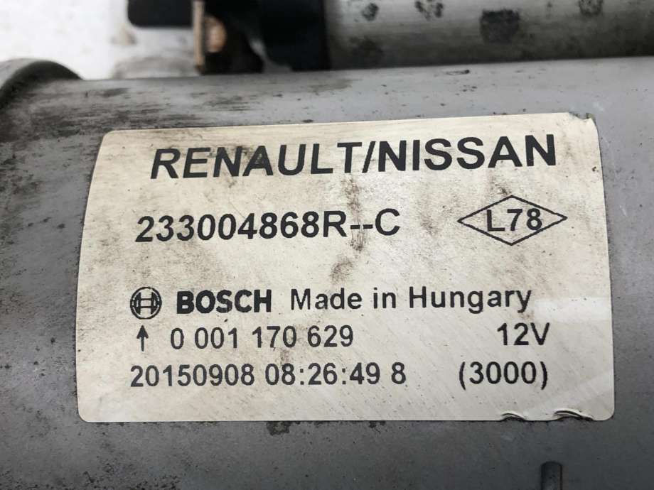 Starter diesel til Renault Kadjar 2015-->>  (233004868R|)