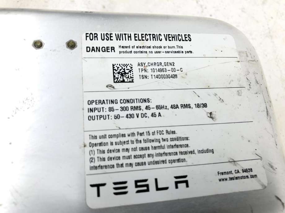 Batterilader (OBC - On Board Charger) til Tesla Model S 2013-2016 (Fase 1) (1014963-00-C|)