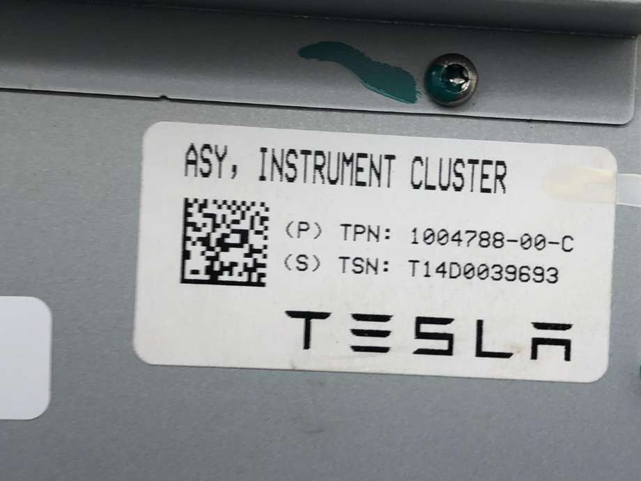 Instrumentpanel til Tesla Model S 2013-2016 (Fase 1)  (100478800C|)