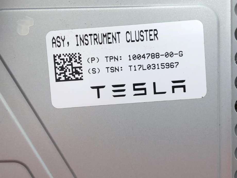 Instrumentpanel til Tesla Model S 2016-2021 (Fase 2) (100478800G|)