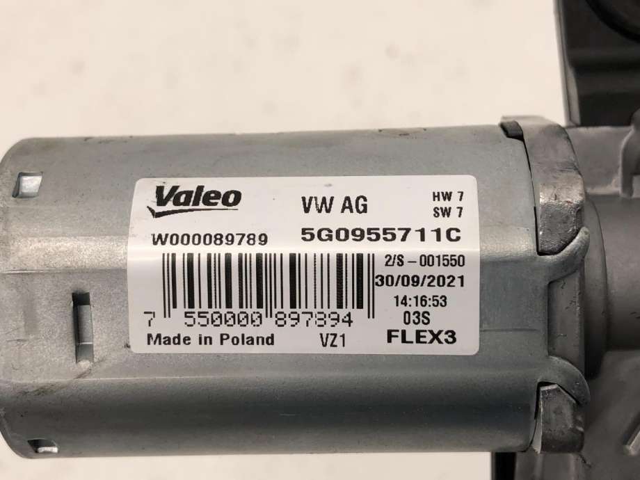 Viskermotor bakrute til VW E-Up 2019-->>  (5G0 955 711 D|5G0 955 711 C|)