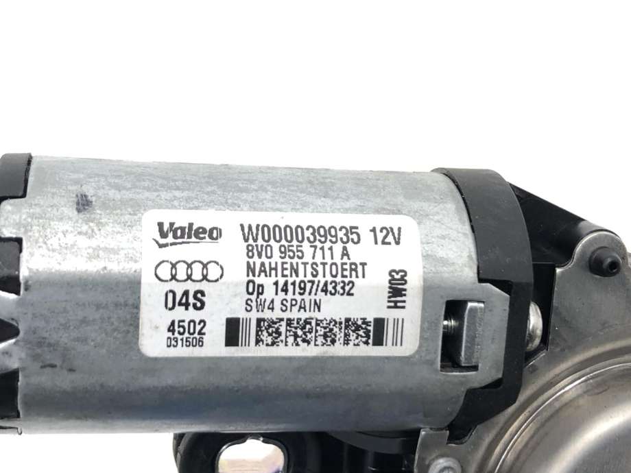 Viskermotor bakrute til Audi A3 2012-2016 (Type III, Fase 1) (8V0 955 711 A|8V0 955 711 B|)