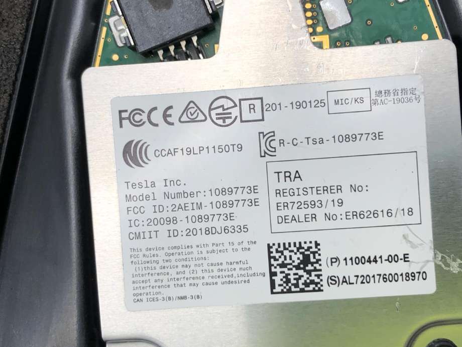 Kamera til Tesla Model 3 2018-2023 (Fase 1)  (1109255-00-I|)