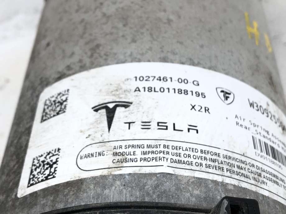 Fjær bak nivå luftpute/belg til Tesla Model X 2016-->>  (1027461-00-G|)