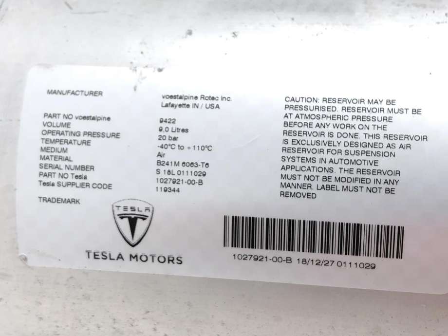 Diverse deler til Tesla Model X 2016-->>  (102792100B|)
