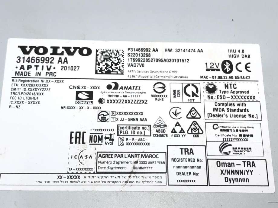 Bilstereo navigasjon til Polestar 2 2020-->>  (36010929|)