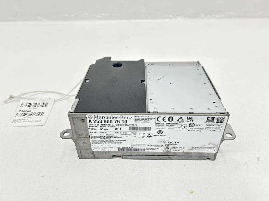 Bilstereo til Mercedes EQC, 2019-->>  (A 253 900 76 10)