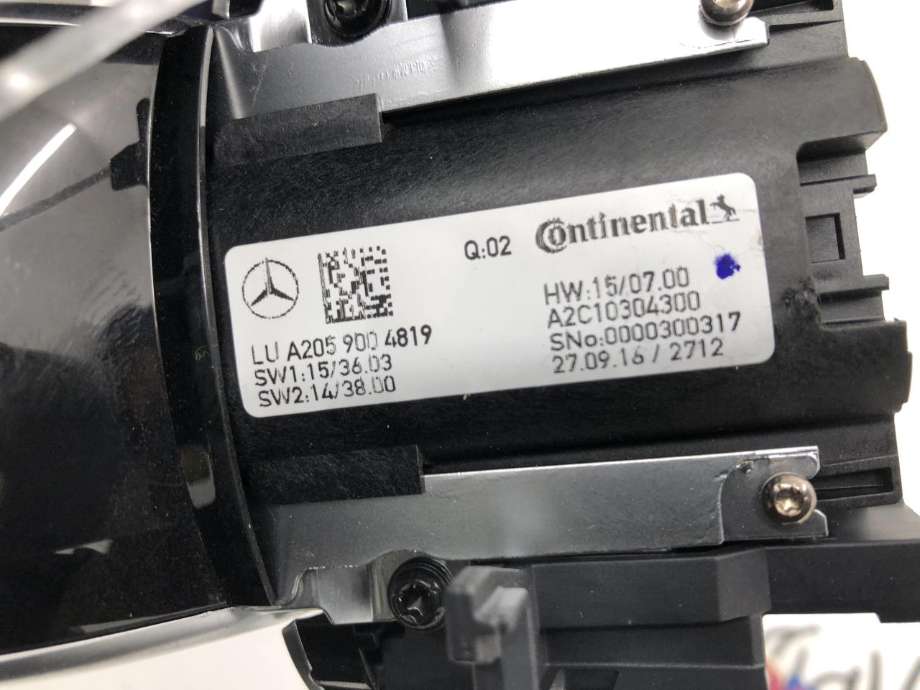 Bilstereo betjeningspanel til Mercedes GLC 2015-2022 (X253) (X253) (A 166 900 84 22|)