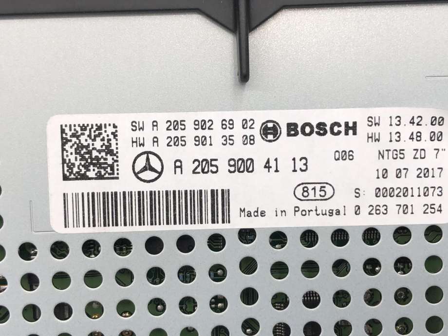 Bilstereo navigasjon skjerm til Mercedes GLC 2015-2022 (X253) (X253) (A 205 900 41 13|)