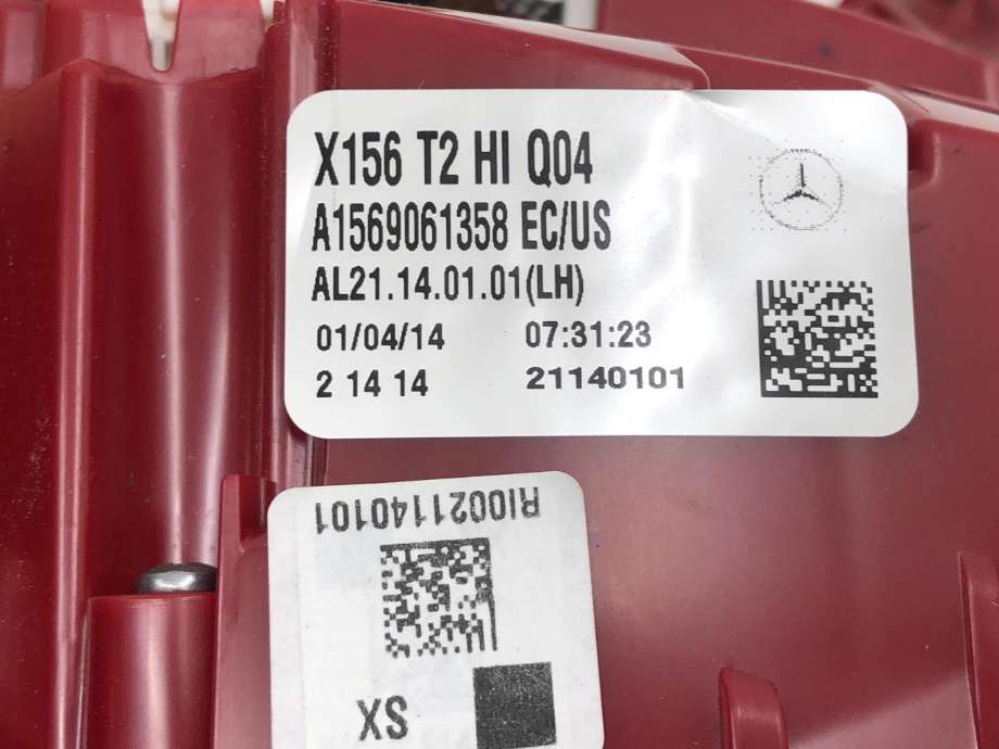 Baklykt venstre indre til Mercedes GLA 2014-2020 (X156) (X156) (A 156 906 13 58|)
