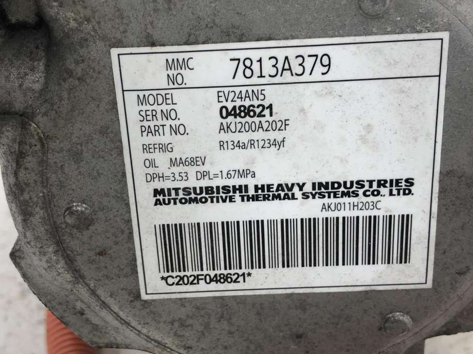 Aircondition kompressor hybrid til Mitsubishi Outlander 2015-->> (Type III, Fase 2) (7815C169|)