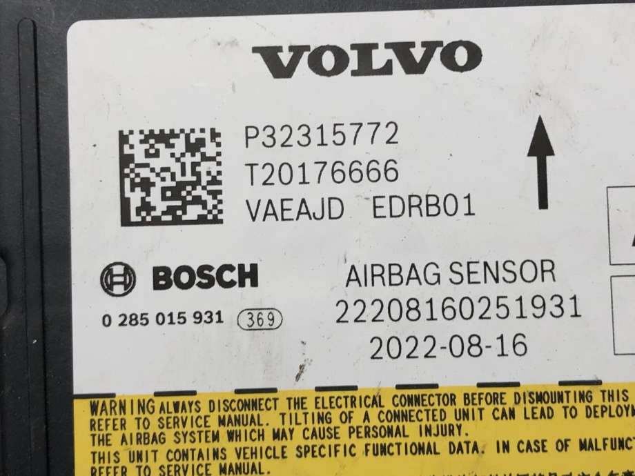 Airbag elektronikk til Polestar 2 2020-->> (32315772|)