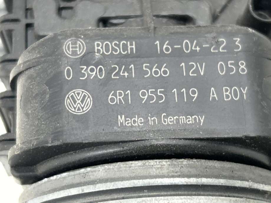 Viskermotor frontrute komplett m/overføring til VW Polo 2014-2017 (Type V, Fase 2)  (6R1 955 023 C|)