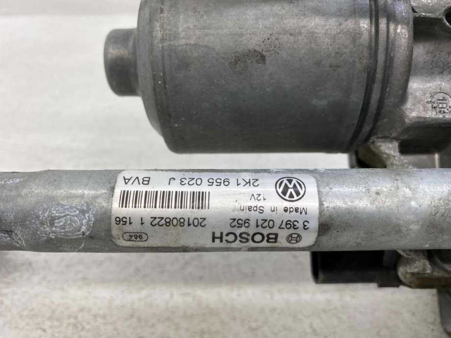 Viskermotor frontrute komplett m/overføring til VW Caddy 2015-2020 (Type III, Fase 3)  (BOSCH|2K1 955 023 J|2K1 955 119F|)