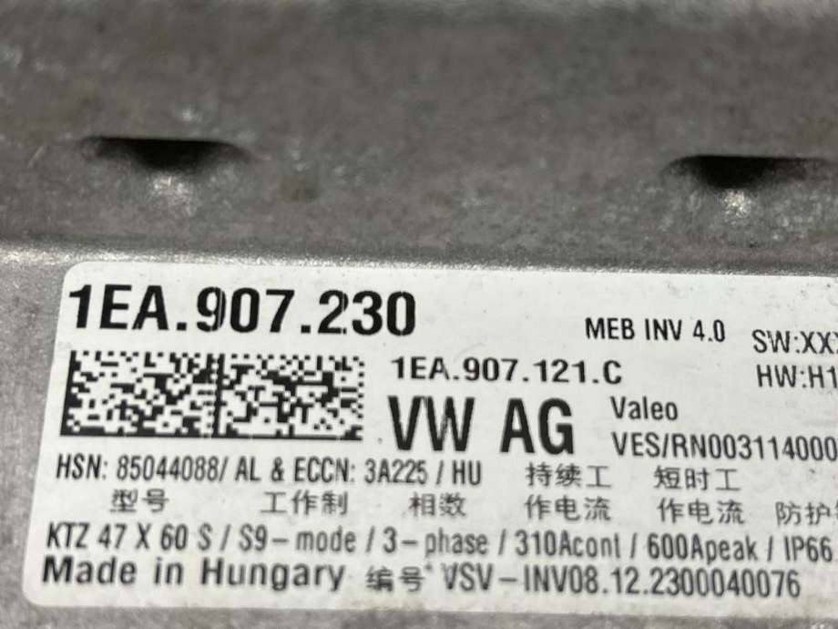 Inverter elbil til VW ID.3 2020-->>  (1EA 907 190 K|)