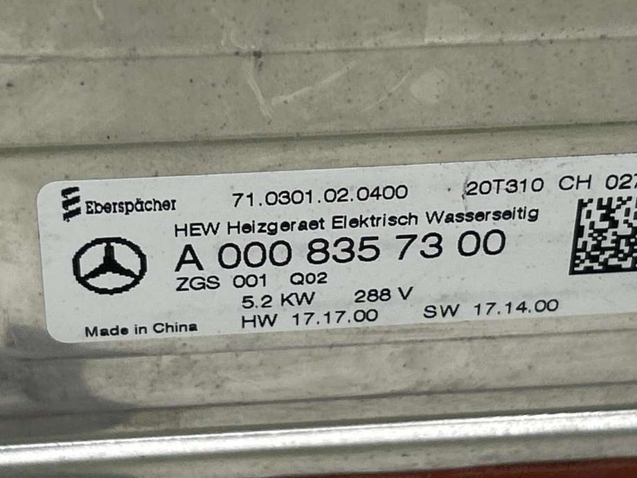 Varmeapparat PTC-heater til Mercedes EQC 2019-->>  (A 000 835 73 00|)